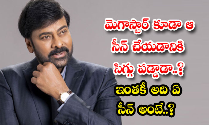  Megastar Was Also Shy To Do That Scene So What Scene Is That-TeluguStop.com
