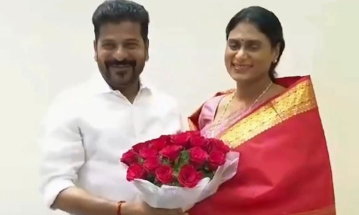  Ys Sharmila Met Cm Revanth Reddy In Hyderabad-TeluguStop.com