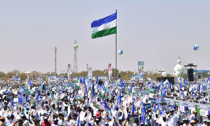  Ycp Massive Arrangements Were Made To Hold The Final Siddam Meeting In Gudipadu-TeluguStop.com