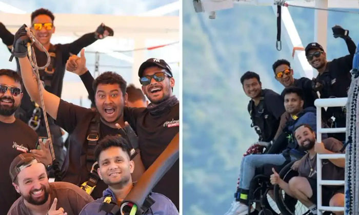  A Man Who Bungee Jumped While Sitting In A Wheelchair Video Went Viral-TeluguStop.com
