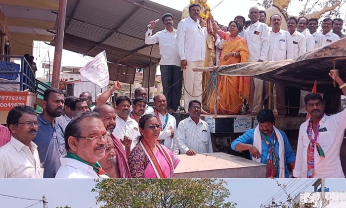  Bc Maha Padayatra Reached Atmakur(m), Atmakur, Bc Maha Padayatra, Nagesh, Bisu-TeluguStop.com