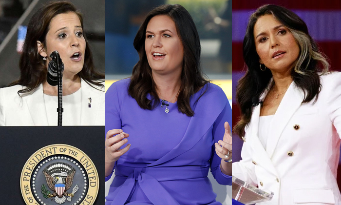 Telugu Donald Trump, Donaldtrump, Elise Stefanik, Mate List, Sarahhuckabee, Tuls