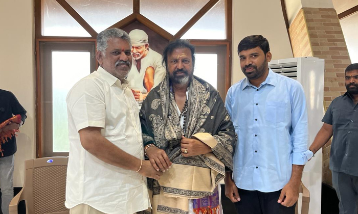  Mla Chevireddy And Mohit Reddy Wish Actor Mohan Babu On His Birthday , Mohan Bab-TeluguStop.com