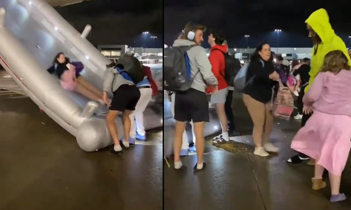  Passengers Evacuated From Flight In Us Due To Strong Odour Video Viral-TeluguStop.com