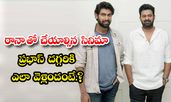  Prabhas Replaced In Rana Movie-TeluguStop.com