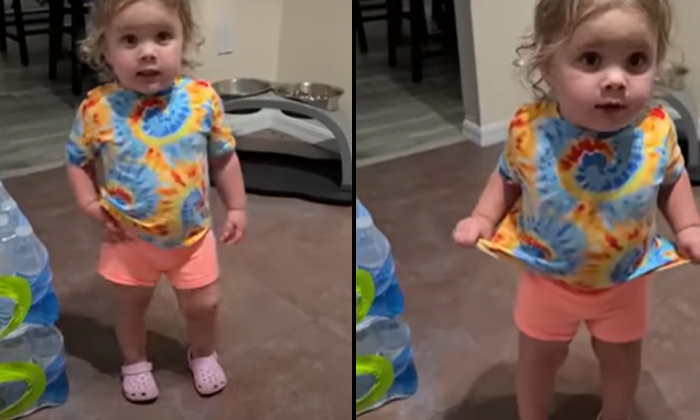  See How Cute This Little Girl Reacts To The Parents Question In The Video-TeluguStop.com