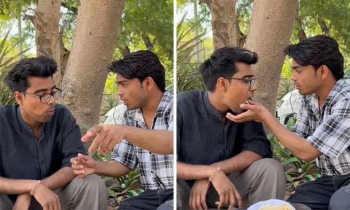  Street Food Vendor Feeding Customer Video Viral-TeluguStop.com