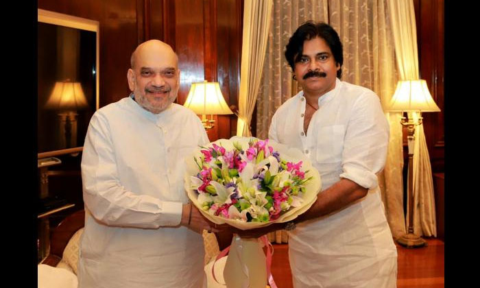 Telugu Amit Shah, Ap, Janasena, Janasenani, Pavan Kalyan, Telugudesam, Ysrcp-Pol