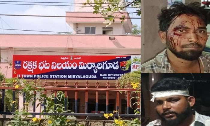 Clash Of Two Groups In Front Of Police Station-TeluguStop.com