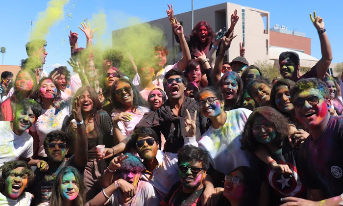  Usa Indians At Asu Come Together To Celebrate Holi-TeluguStop.com