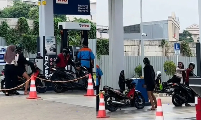  Woman Mistakenly Gets On Stranger Motorbike Instead Of Her Bf After Getting Dis-TeluguStop.com