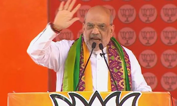  Congress And Brs Encouraged Corruption..: Amit Shah , Brs, Congress, Corruptio-TeluguStop.com