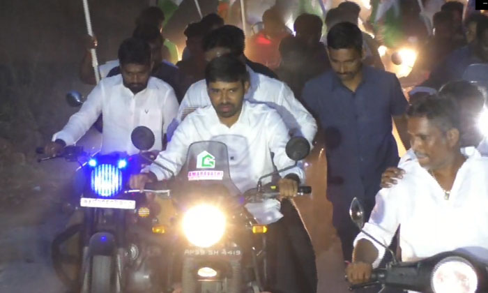  Chevireddy Mohith Reddy Bike Rally In Tirumala Nagar Panchayat, Chevireddy Mo-TeluguStop.com