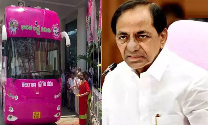  Brs Chief Kcr Bus Trip From Today ,kcr, Brs Chief Kcr , Bus Trip, Ts Politics,-TeluguStop.com