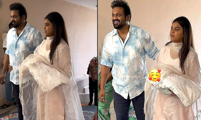  Manchu Manoj And Mounika Reached Home With Baby Girl , Manchu Manoj, Mounika, Ba-TeluguStop.com
