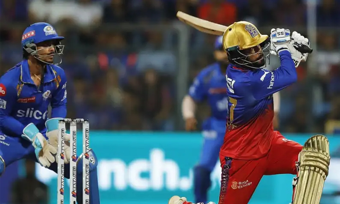 Telugu Dinesh Karthik, Hardik Pandya, Ipl, Jasprit Bumrah, Mi Rcb, Mi Win, Mumba