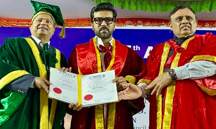  Ram Charan Comments About His Doctorate Details, Ramcharan, Vels University, Doc-TeluguStop.com