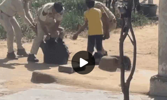 The Police Arrested The Father Before The Son Saw The Viral Video, In Jaipur, Po The Police Arrested The Father Before The Son Saw The Viral Video, In Jaipur, Po-TeluguStop.com