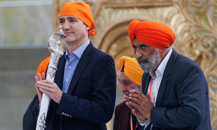  Canada Pm Trudeau Marks Khalsa Day In Toronto Amid Pro-khalistan Chants Details,-TeluguStop.com