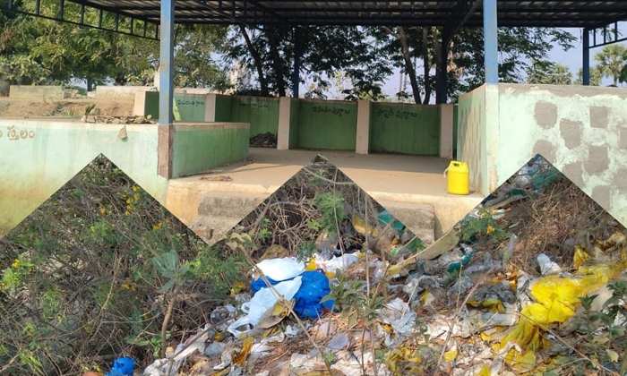  Dumping Yard Became Useless At Nadigudem Mandal, Dumping Yard , Nadigudem Mandal-TeluguStop.com