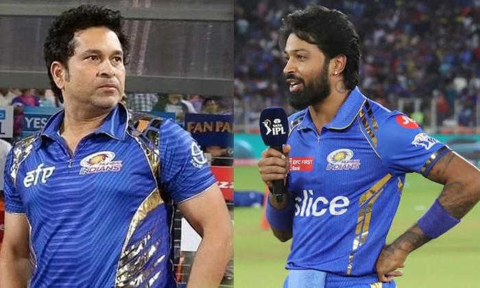  Fans Angry On Mi Captain Hardik Pandya Ignoring Sachin Tendulkar Details, Hardik-TeluguStop.com