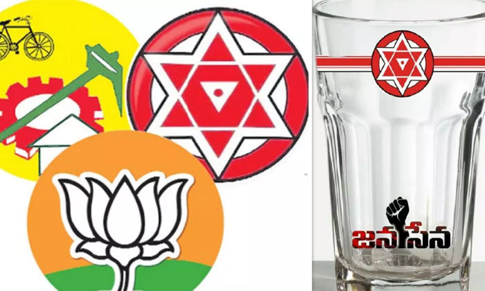  Glass Free Symbol Tension To Alliance Party, Glass Symbol, Janasena, Bjp, Td-TeluguStop.com