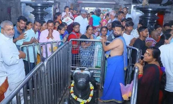  Crowd Of Devotees At Vemulawada Rajanna Temple , Rajanna Temple , Vemulawada, Cr-TeluguStop.com