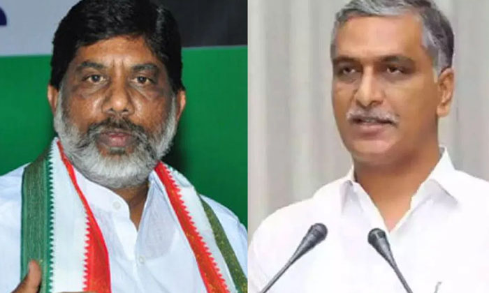  Bhatti's Words Are Nothing Words.. Harish Rao , Harish Rao, Deputy Cm Bhatti ,-TeluguStop.com