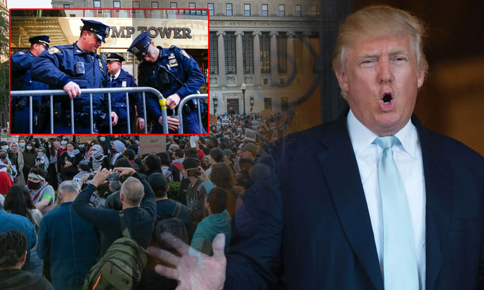  Donald Trump Hails Nypd For Dramatic Columbia University Arrests, Israel , Pales-TeluguStop.com