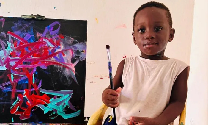  Ghanaian Boy Makes Guinness World Records As Worlds Youngest Male Artist Details-TeluguStop.com