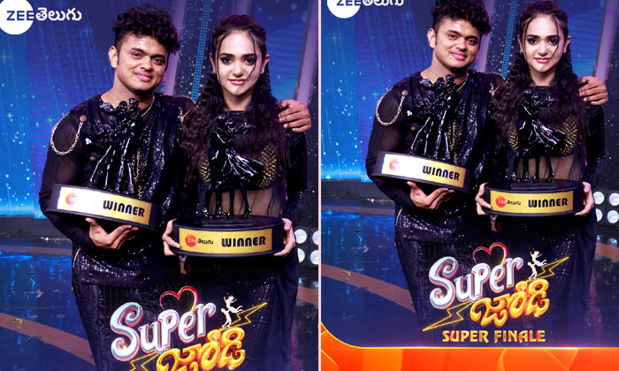  Srisatya-sanket As Super Jodi Winners Of Zee Telugu Dance Reality Show!, Sri Sat-TeluguStop.com