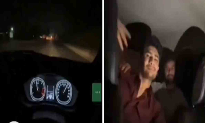  Four Died While Over Speeding The Car In Gujarat Viral Video Details, Speeding C-TeluguStop.com