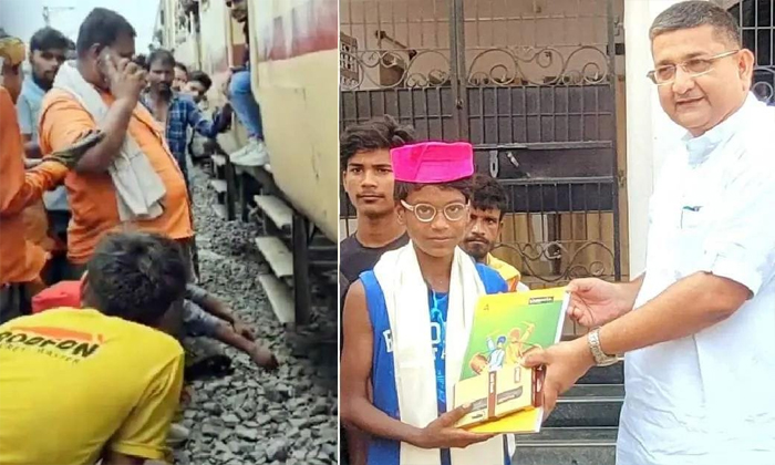  12 Years Old Bihar Boy Averts Major Train Accident Details, Train Accident, Trai-TeluguStop.com