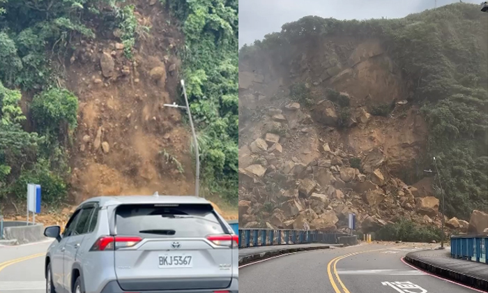  Horrifying Visuals Of Landslide In Taiwan Keelung Caught On Camera Video Viral D-TeluguStop.com