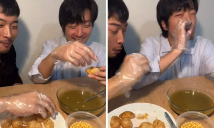  If You See The Reaction Of A Korean Who Tasted Pani Puri For The First Time, Pan-TeluguStop.com