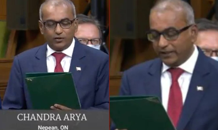  Indian-origin Mp Chandra Arya Slams Canada's Moment Of Silence For Hardeep Singh-TeluguStop.com