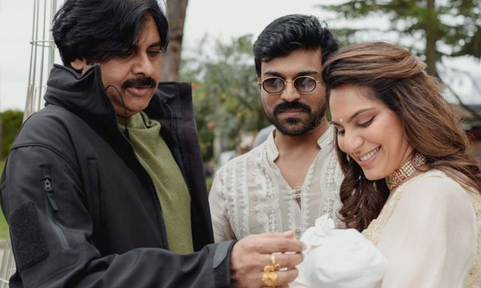  Upasana Shares Pawan Kalyan And Klin Kara Cute Photo, Pawan Kalyan, Modi, Chira-TeluguStop.com