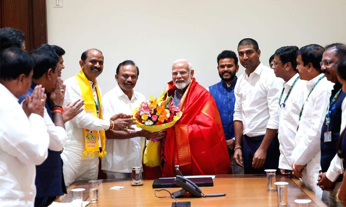  Tdp Mps Who Met Pm Modi Details, Tdp, Pm Modi, Chandrababu, Cm Chandrababu Naid-TeluguStop.com