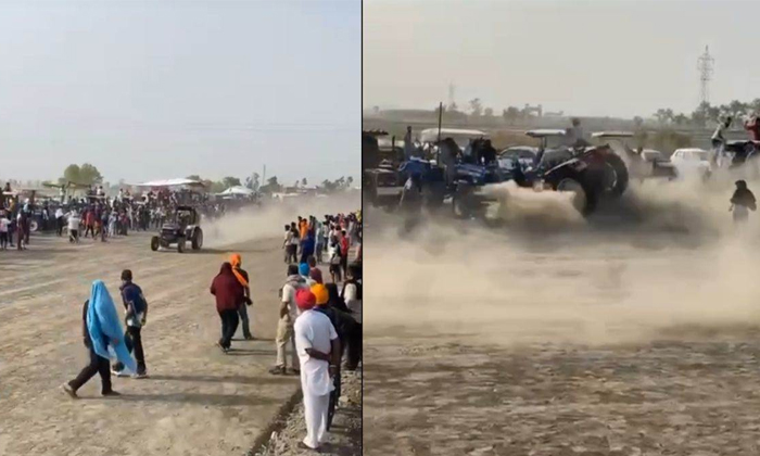  Tractor Accident During Race Event In Kapurthala Video Viral Details, Viral Vide-TeluguStop.com