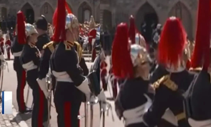  Uk Royal Guard's Sunburn Video Goes Viral, Uk, Heatwave, Intense Heat, Royal Gua-TeluguStop.com