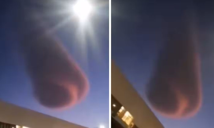  A Ufo-like Cloud In The Sky.. The People Of That Town In South Africa Are Shocke-TeluguStop.com