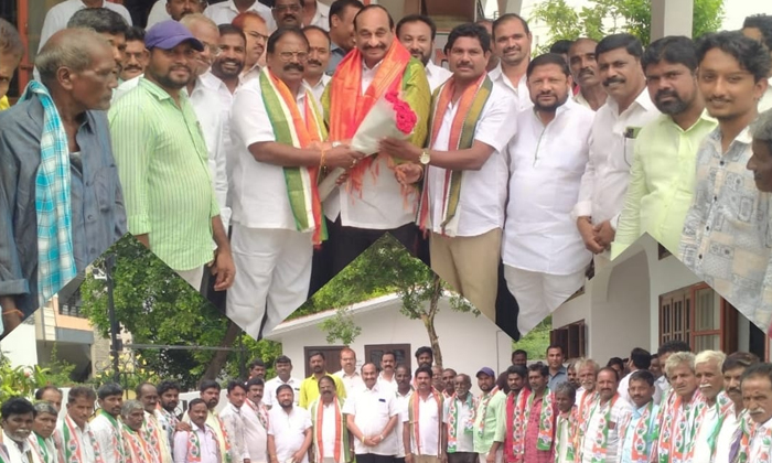  Suryapet Mpp Vice Mpp Joined Congress Party, Suryapet, Mpp Beeraviky Ravindar Re-TeluguStop.com