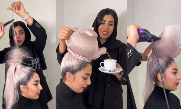 From Fish-tank To Teapot This Hairdresser Is Going Viral For Creating Unconventi-TeluguStop.com