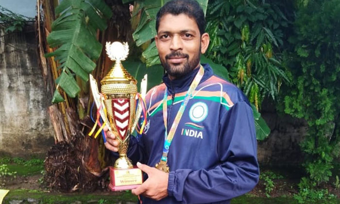  Nakrekal Man Who Shined In Indian Volleyball Team , Indo Nepal International Vol-TeluguStop.com
