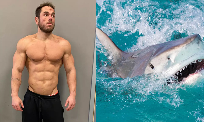  Man On Tiger Shark Diet Gains 10 Kg In Just 24 Hours Details, Ross Edgley, Human-TeluguStop.com