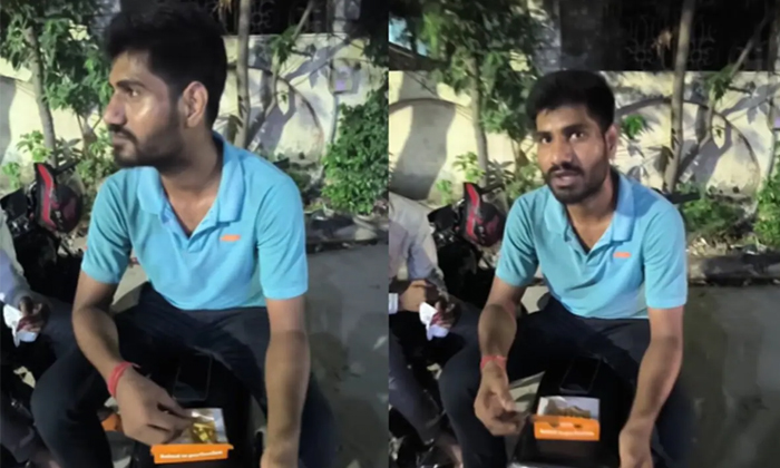  Ola Delivery Partner Caught Eating Customers Food In Viral Video Details, Food D-TeluguStop.com