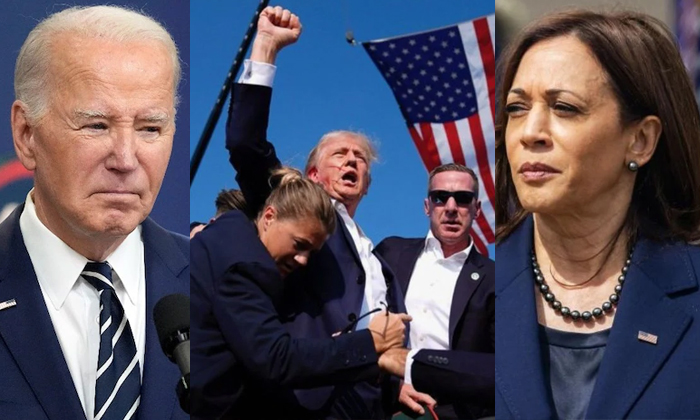 Telugu Attack Trump, Donald Trump, Kamala Harris, Joe Biden, Trump, Trump Ear, P