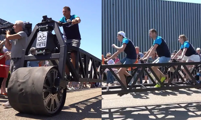  Worlds Longest Bicycle Built By A Dutch Team Viral Details, Ivan, Dutch Engineer-TeluguStop.com