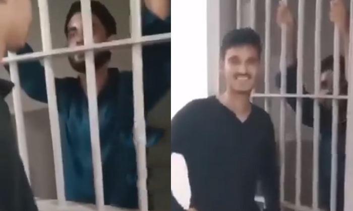  Accused Making Reels From Bandlaguda Police Station Video Viral Details, Accused-TeluguStop.com