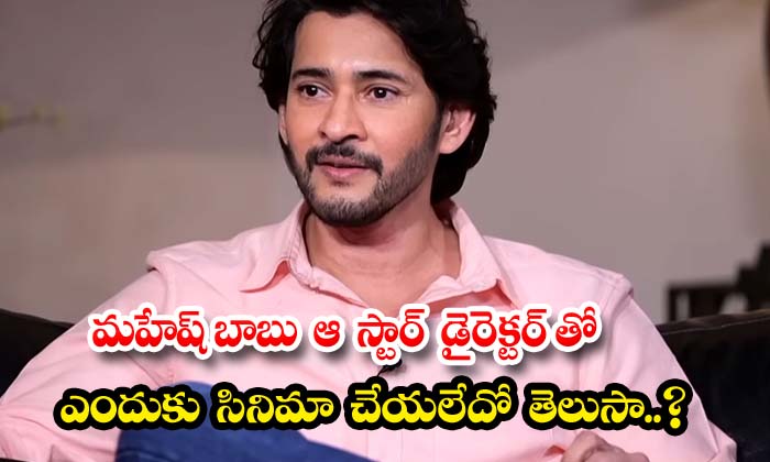  Do You Know Why Mahesh Babu Did Not Make A Film With That Star Director , Mahesh-TeluguStop.com